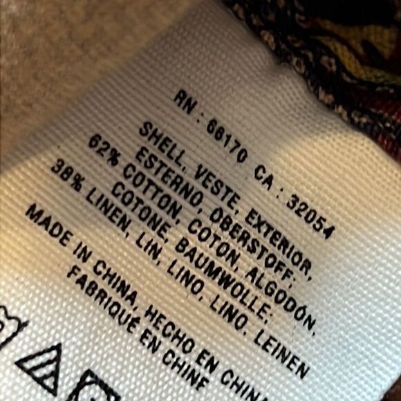 Elevenses tie front vest.   Size Sm - Picture 6 of 7